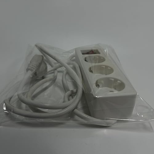 Steckdosenleiste 2Fach Doppelstecker für Steckdose - Weiß 2PCS