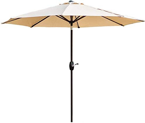Outdoor Garden Parasols 9ft Patio Table Garden Umbrella with Tilt and Crank for Outdoor, Beach Commercial Event Market, Camping, Swimming Pool good