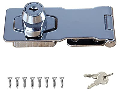 Cerradura de hebilla para puerta y cajones de armario vintage.