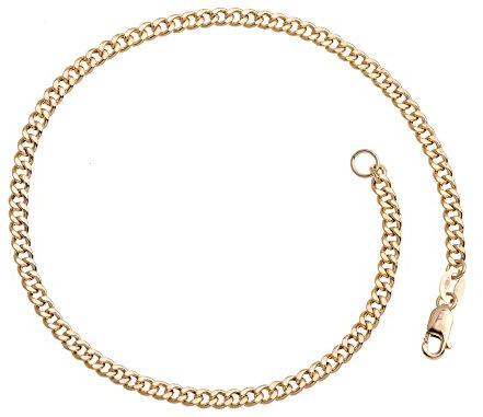 Panzerkette Armband - 3mm Durchmesser - 585 Gelbgold, Länge wählbar von 18-25cm