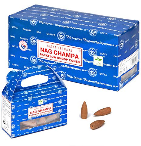 24 cônes d'Encens à refoulement Nag Champa