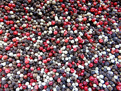 Royal Brand 500G Poivre À 4 Baies Avec Des Roses Pour Moulin Poivre, Mélange De Grains Entiers Poivres Sélectionnés