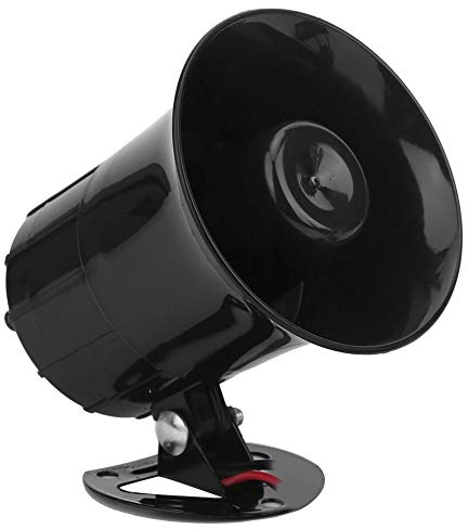 Akozon Autolautsprecher Hupe 3 Töne Laut 12V 30W Motorrad Megaphon Elektronische Warnung Sirene Krankenwagen dröhnt