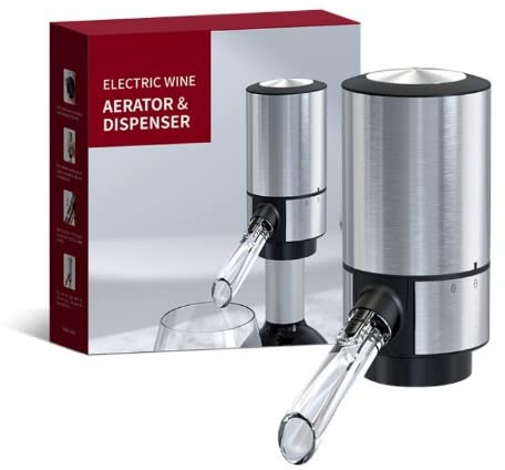 JJJ Decantatore di Vino Elettrico, Facile da Pulire, Nuovo Set di Stile Europeo Smart Style personalità Vino Dispenser for Vino Elettrico Smart Decanter