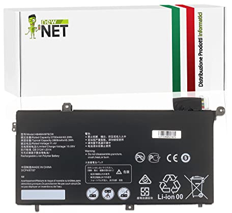 new net Batteries - Batteria Compatibile con Huawei MateBook D 2018(i5-8250U/8G/256G 1T/2G) MateBook D 53010BAJ MateBook D(i5/4G/128G 500G) Matebook D PL-W19 [ 11.4 V - 3700 mAh - 42.2 Wh ]