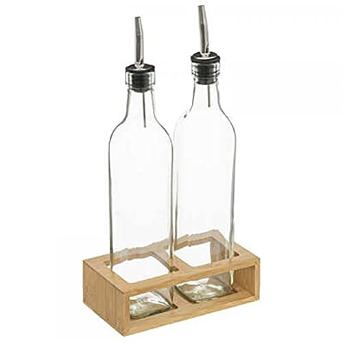 Hogar y Mas ACEITERA Y VINAGRERA con Soporte 16,6X9,2X32