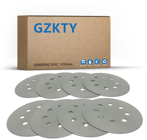 GZKTY 100Stk Schleifpapier 125mm klett 5000 Körnung