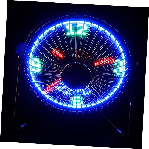 Gatuida Ventilateurs De Bureau Ventilateurs USB Horloge Intelligente Fan Dété Pointeuse Horaire Miniature Portatif Intelligent
