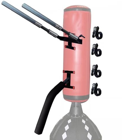Wing Chun Dummy Kampfsporttrainer mit Gebündelten Federn für Arme und Beine, Günstige Wing-Chun-Übungsständer für Zäune, Kung-Fu-Zielpolster zur Wandmontage zum Schlagen und Treten(Color:Double Spring