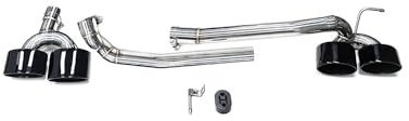 YYGGWL Auspuffblende Für Benz W204 C200 C180 C260 C63 2008-2013 Auspuffrohr 304 Edelstahl Abgasanlage Ovaldüse Auto Auspuffspitze Schalldämpfer(Black 22cm)