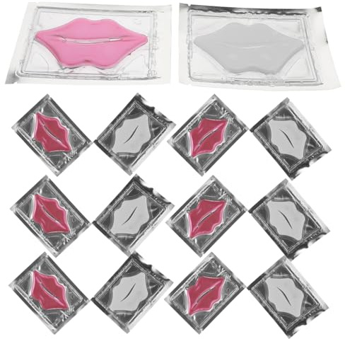 Healvian Maschera Rigenerante e Idratante Per Le Labbra in Gel Di Cristallo 20 Pezzi Trattamento Levigante e Rimpolpante Per Labbra Secche Cura Profonda Per Uso Quotidiano e Viaggi