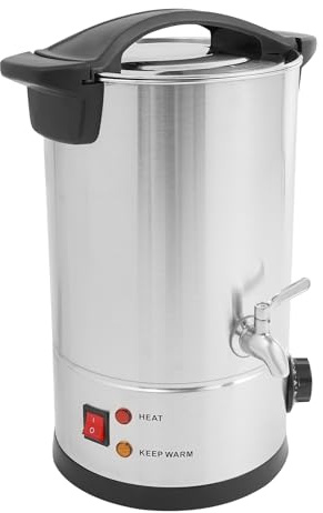 Cutycaty 8L/10L/12L/15L Wachsschmelzer für Kerzen 1800W Elektrischer Wachsschmelzofen aus Edelstahl Kerzenwachsschmelzer, Große Kapazität DIY Kerzenherstellung Kit, 30-110°C (8L)