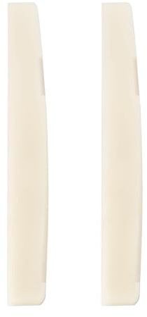 Briny River 2 st 6 strängar akustisk gitarr ben bro sadel 72 x 3 x 9 mm ben akustisk gitarr kompenserad för akustisk gitarr Luthier kompatibel med Martin-gitarr (oblekt)