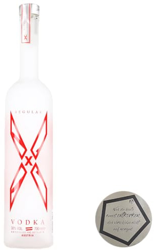 1 Flasche X Spirits Vodka Regular Magnum 1.75 l 38% vol | inkl. LOVEVINO Silver Button Sticker