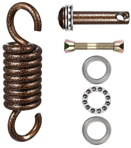 Toddmomy 1 lot de crochets à ressort pour fauteuil suspendu, pièces robustes en acier inoxydable pour balançoires et hamacs, avec vis et boulons d'installation et durable