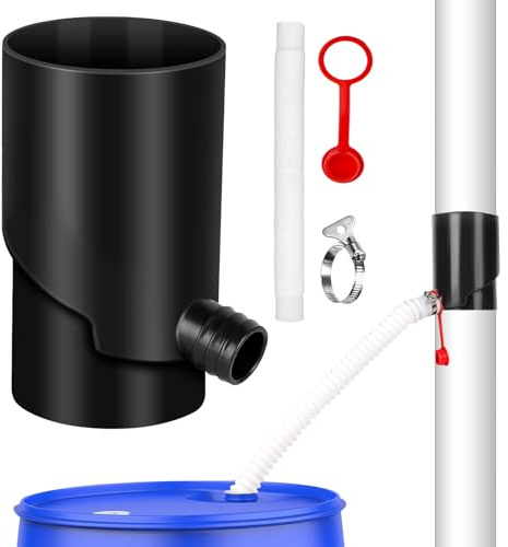 Water Collection Collection, Rainwater Collection Barrel - UV and Weather Resistant Rain, Portable Rain Barrels for Gouttièr Rain Water Collection