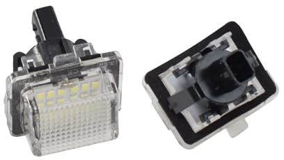 Yoegerery 2 Stück Kennzeichenleuchte Rücklicht für Benz C-Klasse W205 C204 W204 S204 W221 W222 W212 C207 S212 A207 LED Nummernschildbeleuchtung hinten