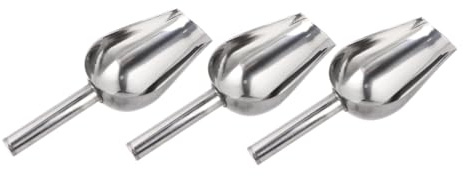 Toyvian 3 Stück Teiliges Edelstahl Eiswürfelschaufel und Mehrzweck-lebensmittel-schaufel Rostfrei Langlebig für Eiswürfel Reis Nüsse Süßigkeiten und Mehl für Partys und Buffets