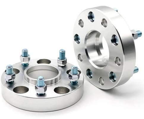 Hjulspacer För 5-hjulsdrift För Toyota För Corolla För RAV4 För Highlander För Hybrid För Pickup 2W REIZ Hjuldistans Hjulspacers(60mm Silver spacers)