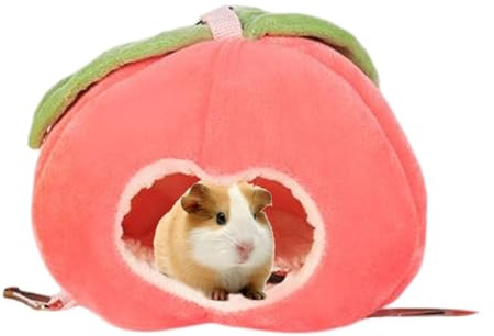 Hamsterhus,Mini Mjuk Och Varm Frukt Hamster House - Tillbehör för varm sängbo för hamstermarsvin igelkottschinchilla och smådjur