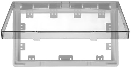 Luxshiny Cache-prise Film Protecteur Adhésif Double Position Électrique en Plastique Étanche Design Élégant et Ultra-fin pour Salle de Bain et Protection Bébé