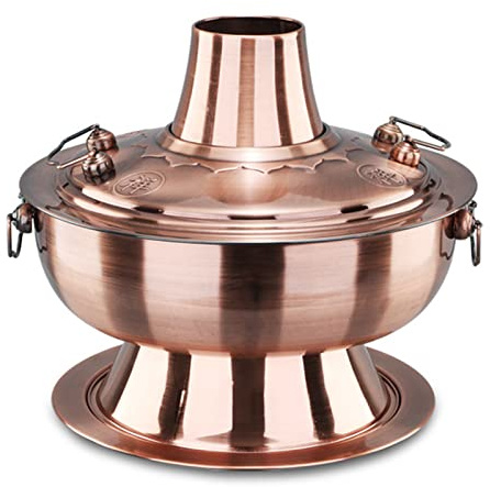 Kopparkastruller, Traditionell kinesisk koppar varm gryta(32cm)