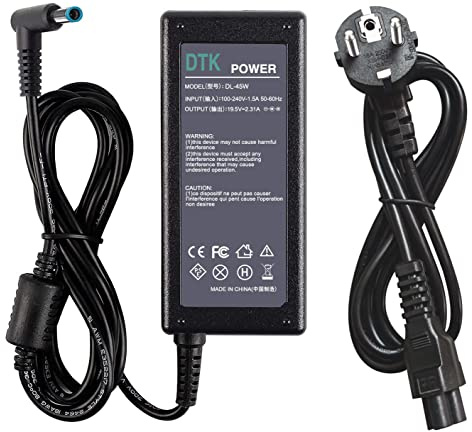 DTK Netzteil 19.5V 2.31A 45W Notebook Laptop Netzteil für HP Laptop ladekabel Stecker:4,5 * 3,0mm