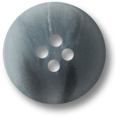 Knopfparadies - 10er Set besonders farbenfrohe blau melierte Vierloch Kunststoffknöpfe/Dunkelblau, Blau, Weiß/Kunststoff Knöpfe/Ø ca. 15mm