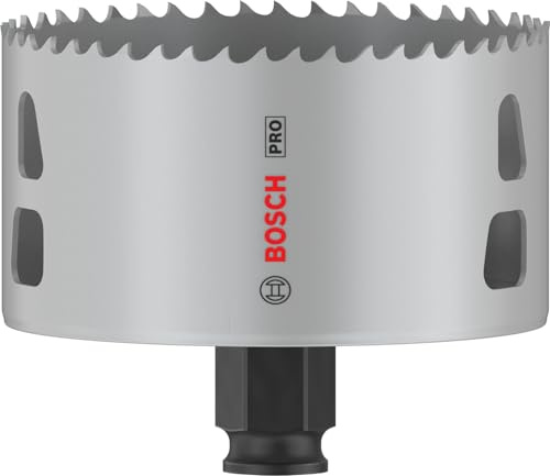 Bosch 1x PRO Multi Material PC Plus Lochsäge, 89 mm | für Weichholz, Trockenbauwand, Ø 89 mm, Professional Zubehör Bohrmaschine