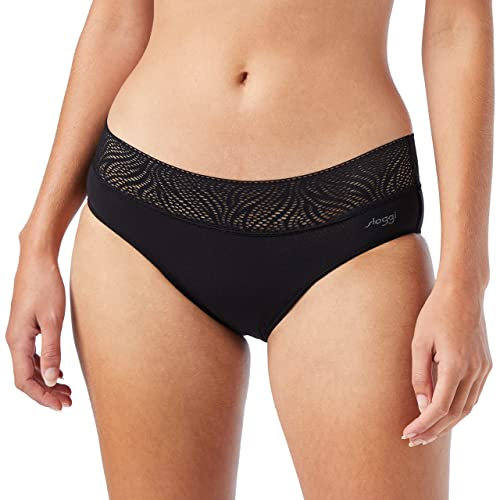 Sloggi Damen sloggi Period Pants Hipster Light 2P, BLACK, M