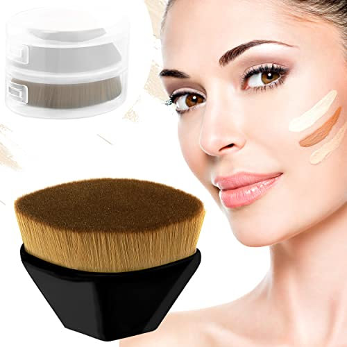 PROFICO Cosmetic Brush Cosmetic - Pennello per fondotinta, fondotinta, fondotinta, pennello per cipria, pennello per trucco, colore nero