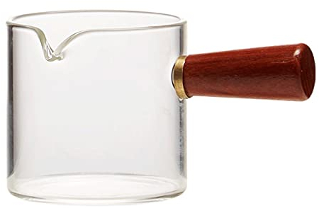 Gravy Boat Gravy Boats Milk Jug Honey Sauce Juice Boat Glass Plate Sauce Boat with Handle Can Be Used for Creamer and Broth (120ml) Gravy Sauce Boat