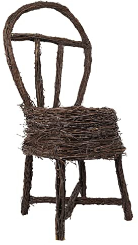 Pflanzkorb Korb Pflanzschale Rattan Birke Weidenkorb outdoor geflochten Dekorieren, basteln Pflanzkörbe aus Weide Holz Blumen Pflanzen (Birke Stuhl)