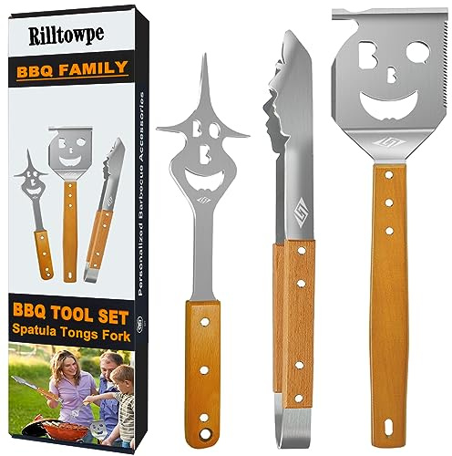 Barbecue Accessori, accessori per barbecue extra lunghi, accessori per grill per barbecue all'aperto, i migliori regali per barbecue per uomini unici