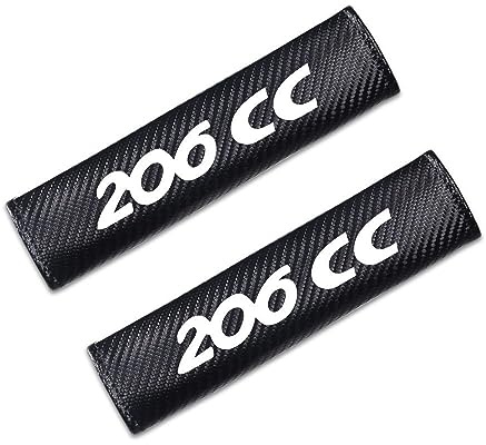ZUMAHA Auto Gurtpolster Sicherheitsgurt Abdeckungen für Peugeot 206CC Car Seat Belt Cover Schulterpolster Zubehör,Whitestyle