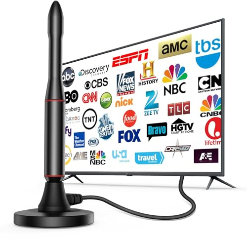 TV Antenna Indoor,650+ Miles Long Range Digital Antenna Indoor for All TV,Antenna for Smart TV for Local Channels,Supports 4K, 1080p