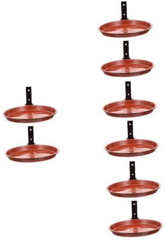 Toddmomy 4 Sätze Vogelfütterer Vögel hängende Futterstelle Vogelhäuschen für draußen Kolibri-Futterstation praktischer Vogelfutternapf Multifunktion Zubringer Wandbehang Zubehör Eisen