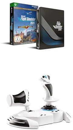 Juego Microsoft Flight Simulator 2024 – Premium Deluxe SteelBook® Edition + Thrustmaster T.Flight Hotas One Microsoft Flight Simulator Edition