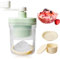 PORFOYO Tritaghiaccio Manuale,Tritaghiaccio Rotante Manuale con Ciotola di Ghiaccio Ghiacciato E Sabbiera,Rasoio Macchina per Cono di Neve,Ice Cube Crusher per Ghiaccio,Bar,Ristoranti