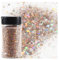 Paillettes Ongles Nail Art D'or Rose, Manucure à Paillettes pour Ongles, Grosses Paillettes Holographiques pour Visage, Corps, Cheveux, Ongles Nail Art 100g