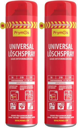 Prymos 631_21B Feuerlöscher-Spray Universal 5A/21B/15F (Packung mit 2)