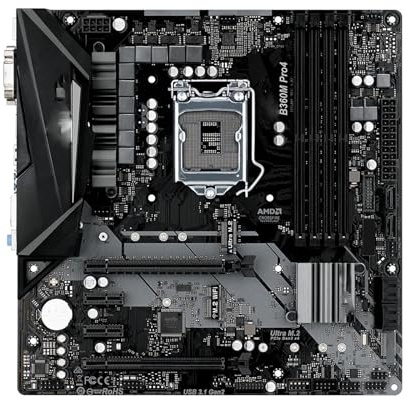 scheda madre Scheda madre Fit For Asrock B360M Pro4 con socket Intel B360 1151, DDR4 2666, 128 GB Ultra M.2, supporto Micro ATX, CPU i7-9700, i5-9400F, i5-8500
