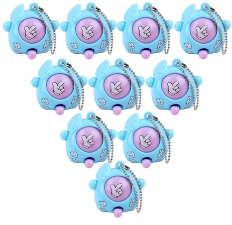 Zambuph Portachiavi interattivo con ciondolo a forma di forbici, sasso e carta, gioco di indovinelli, divertente per feste per bambini, eventi, portachiavi con ciondolo a forma forbici, sasso e carta,