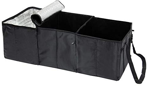 Zollner24 Kofferraum Organizer mit Tragegriff und Kühlfach, 30x31x86 cm, schwarz