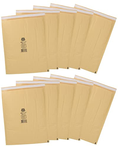 AB Tools Jiffy Bag Luftpolsterversandtaschen, echtes Gold, Größe 7, 10 Stück