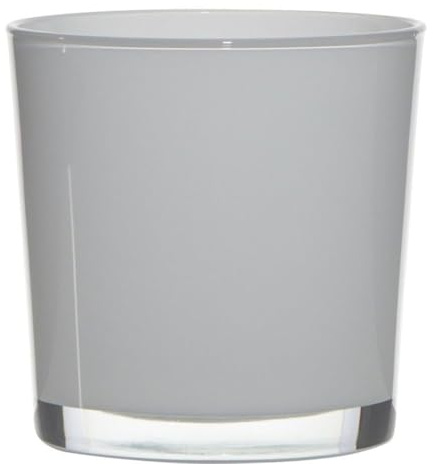 innaGLAS Cache-Pot, Blanc, 13cm, Ø13cm | en Verre Alena - Pot de Fleurs