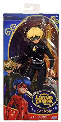 BANDAI - Miraculous Ladybug und Cat Noir - Puppe - Cat Noir- Adrien - 26 cm große artikulierte Ankleidepuppe - P50015
