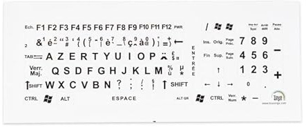 Clavier d'ordinateur lettres géantes