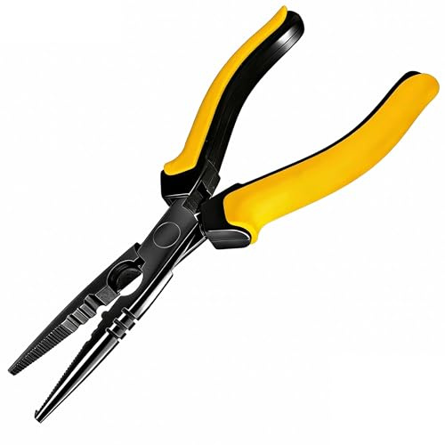 Viganoc-Fishing Pliers with Anti-Rust Teflon Coated, Freshwater/Saltwater Fishing Tools, Comfort Grip Handles Fishing Gear Idea for Fishing Trip
