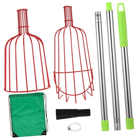 SOIMISS Cueilleur De Fruits avec Panier Rembourré Perche Extensible pour De Pommes Citrons Oranges Et Poires sur Grands Arbres